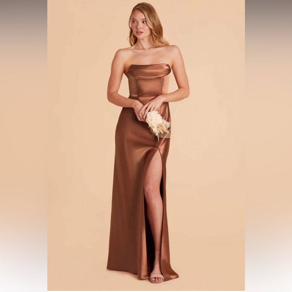 Birdy Grey Mia Dress shiny Satin Copper XS